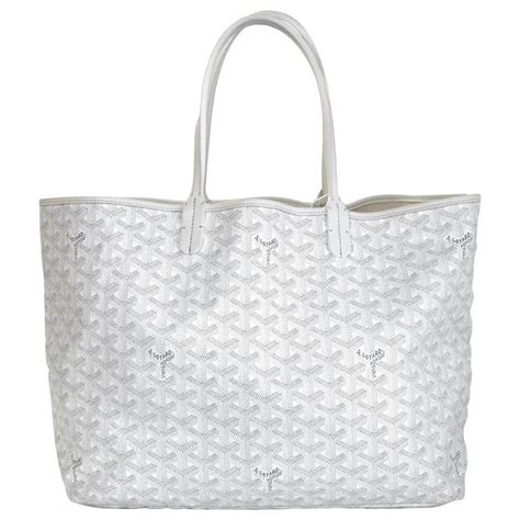 goyard tote bag white|goyard pm tote price.